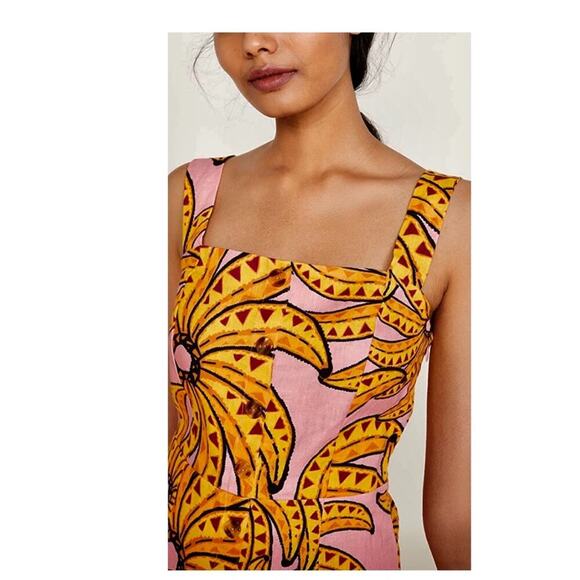Farm Rio & Alberto Pitta Banana Short Dress. - Picture 4 of 8
